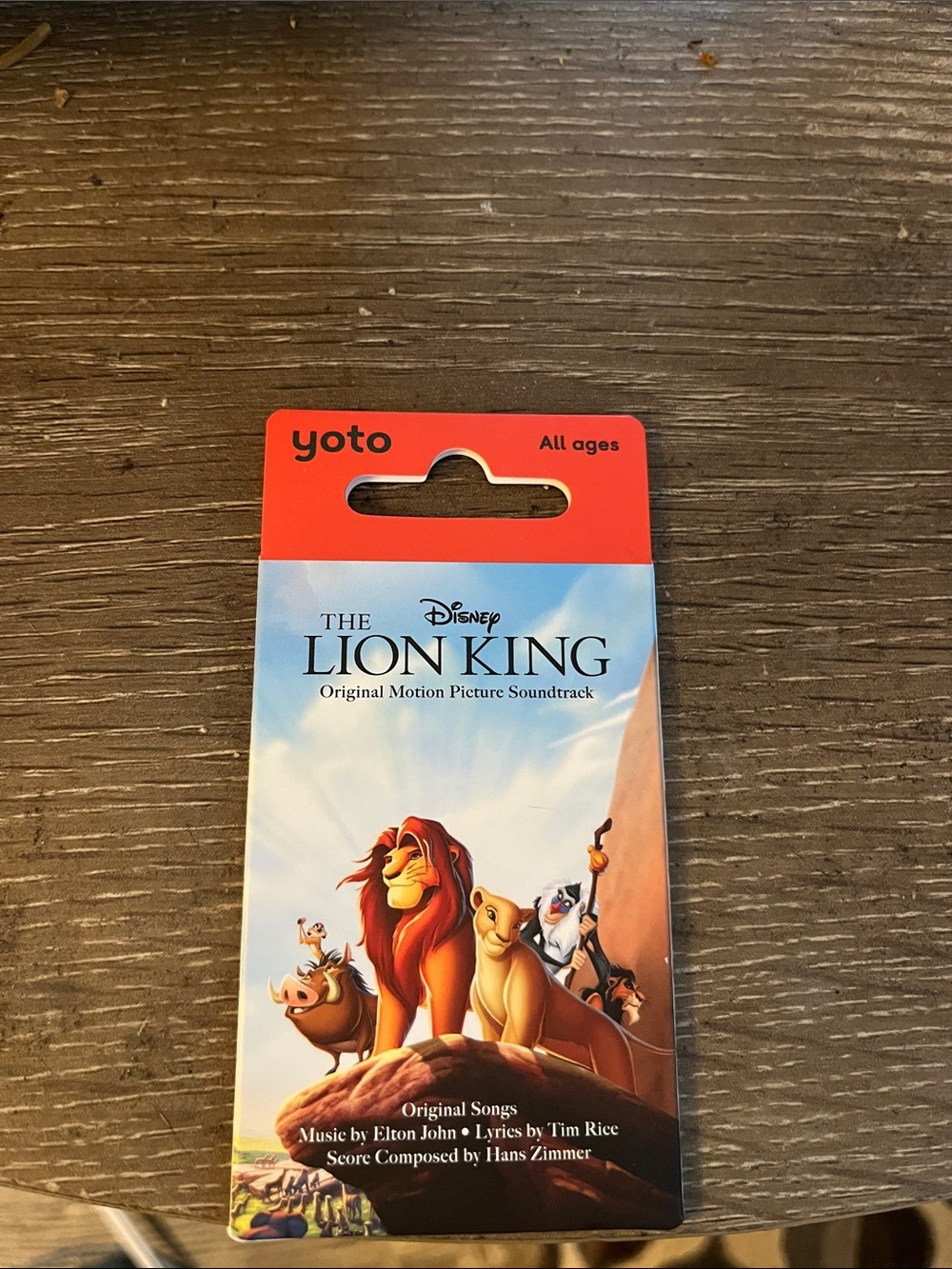 yoto Disney The Lion King Kids Audio Card - Red/Blue